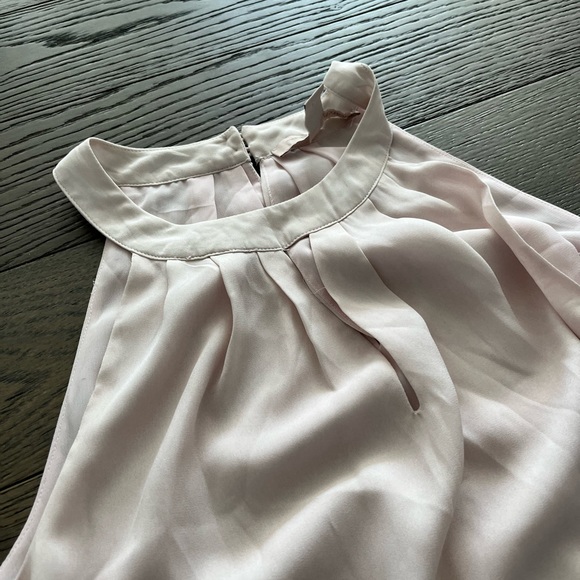 Light pink with floral detail dress size M - Picture 4 of 6